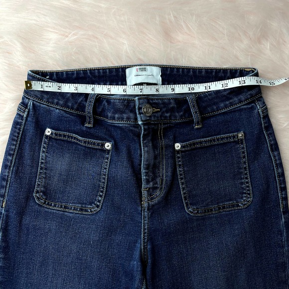 CURRENT/ELLIOTT Jeans Crop High Waisted - Size 28 - Picture 8 of 11